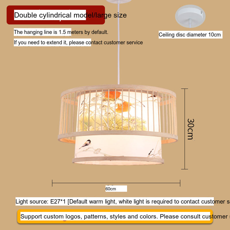 BOJI Amaterasu Elegant Bamboo Balcony Lamp from BOJI