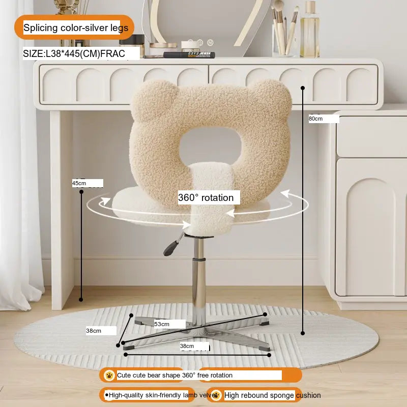 XIMIKA Adalyn Luxe Light Vanity Makeup Stool from XIMIKA