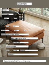 MOXER Kintsugi Elegant Luxury Leather Footstool from MOXER