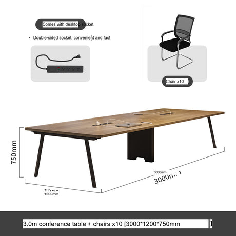 MUTINI Santiago Sleek Modern Conference Table Set from MUTINI