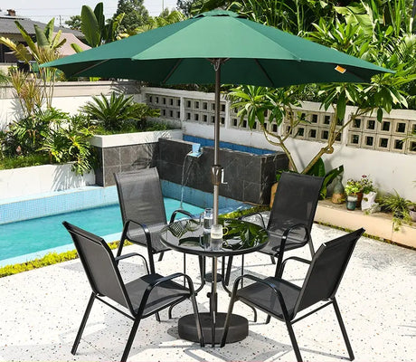 MOJIA Florian Porcelain Pillar Garden Umbrella for Outdoor Lounging from MOJIA