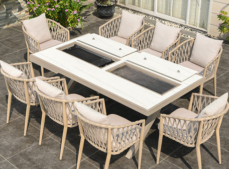 MOJIA Callista Aluminum Outdoor Lounge Chair for Modern Villas from MOJIA
