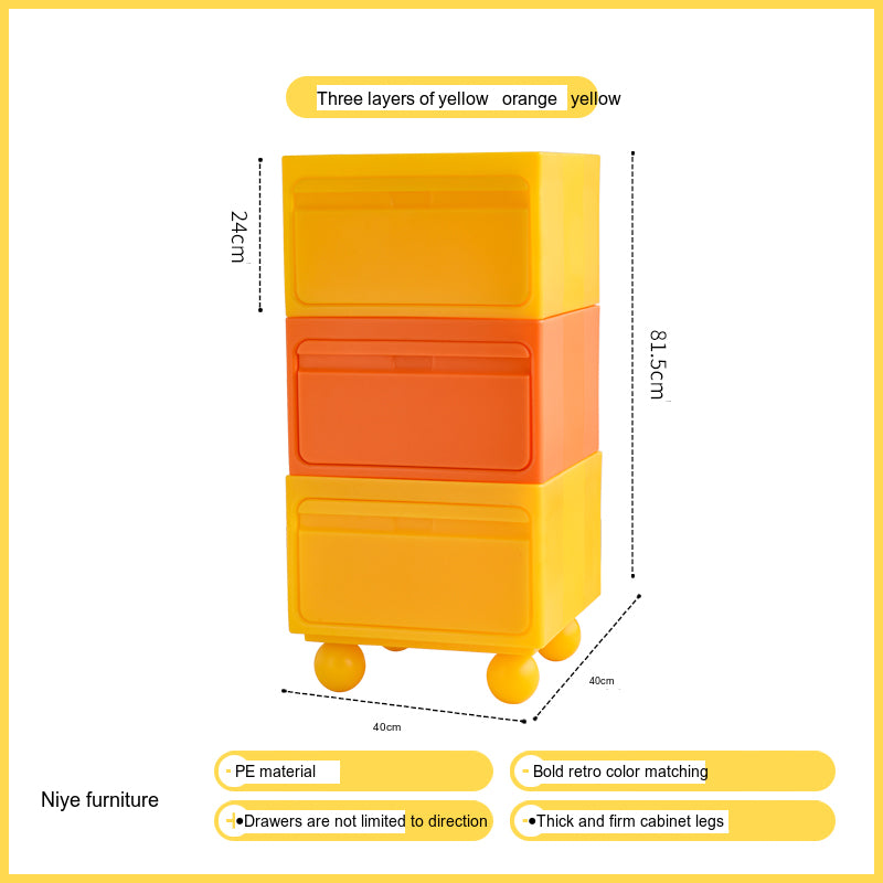 NIYE Calypso Minimalist Nordic Bedroom Storage Side Cabinet from NIYE