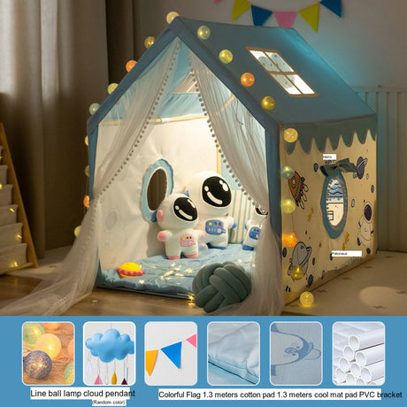 LITTLE DOVE Santiago Enchanted Indoor Castle Tent Playhouse from LITTLE DOVE