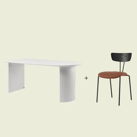 LAZYSPACE Claire Oval Rock Board Table from LAZYSPACE
