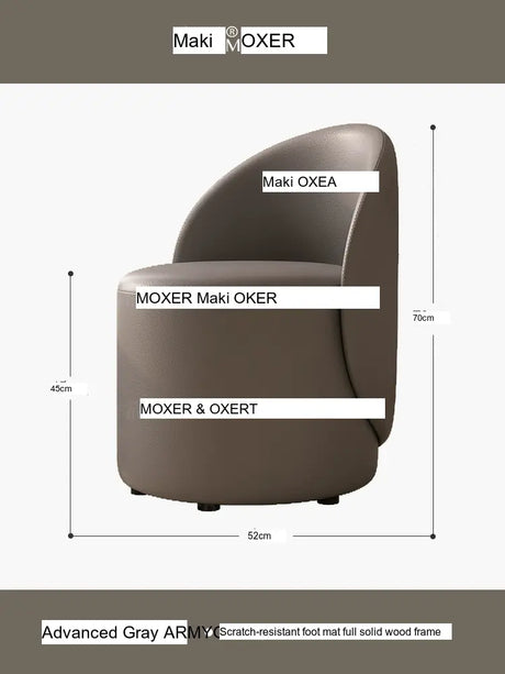 MOXER Santiago Elegant Beige Vintage Dressing Stool from MOXER