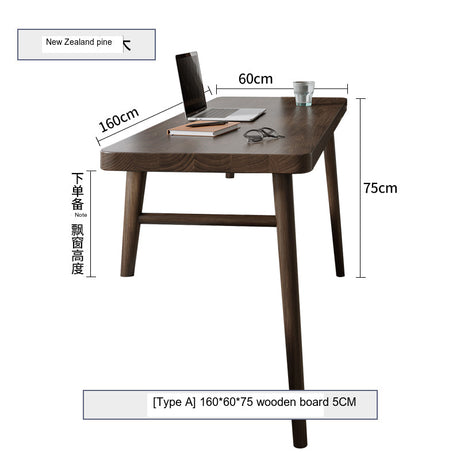 SUNX Solid Wood Short-Legged Desk from SUNX