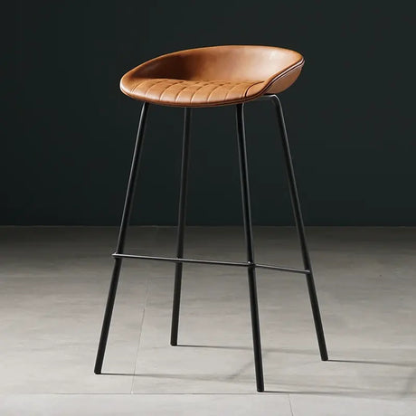 ABOUT WHITE Isadora Minimalist Iron High Bar Stool from ABOUT WHITE