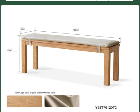 GENJI Hiroshi Minimalist Solid Wood Bench from GENJI