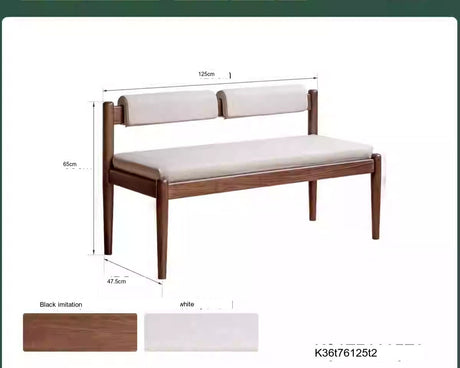 GENJI Haruki Elegant Solid Oak Dining Bench from GENJI