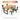 WEIMEI Marcellus Rustic Multi-Functional Restaurant Table and Chair Set from WEIMEI
