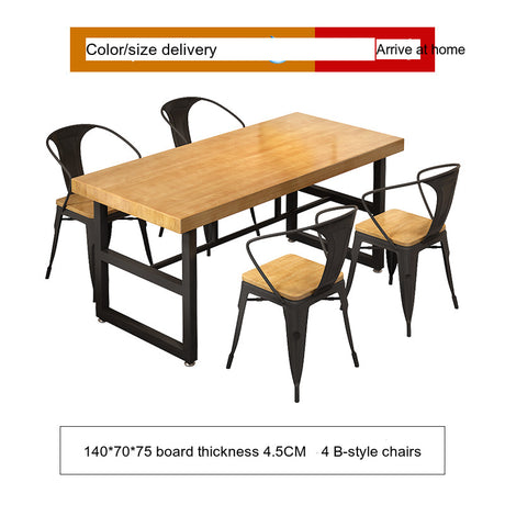 WEIMEI Marcellus Rustic Multi-Functional Restaurant Table and Chair Set from WEIMEI