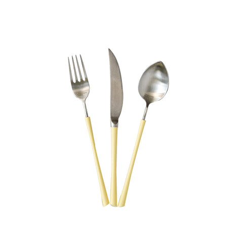 MOMO'S TALK Elowen Elegant Stainless Steel Dinnerware Set from MOMO'S TALK