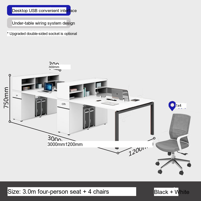 MUTINI Calypso Minimalist Ergonomic Office Desk Set from MUTINI