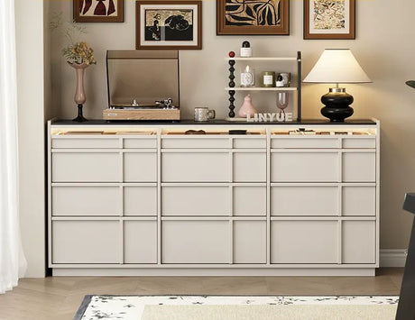 LINYUE Theo Wabi-Sabi Antique Solid Wood Drawer Cabinet from LINYUE