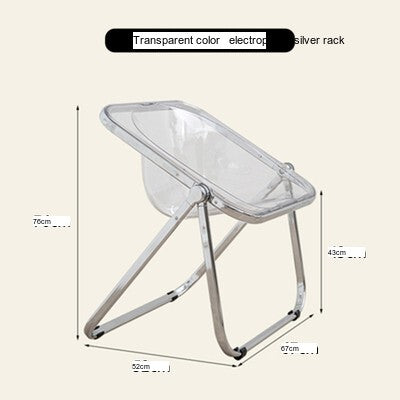 NIYE Montgomery Sleek Transparent Folding Stool from NIYE