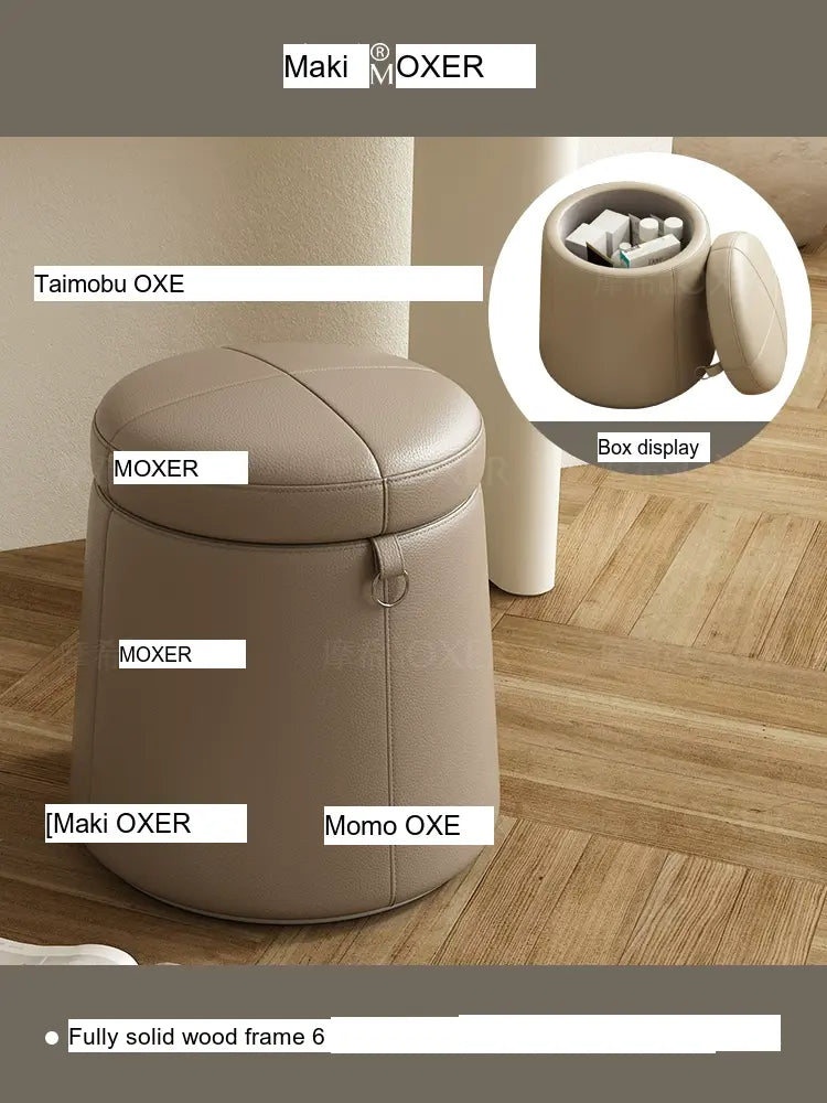 MOXER Lucinda Elegant Light Luxury Makeup Stool from MOXER