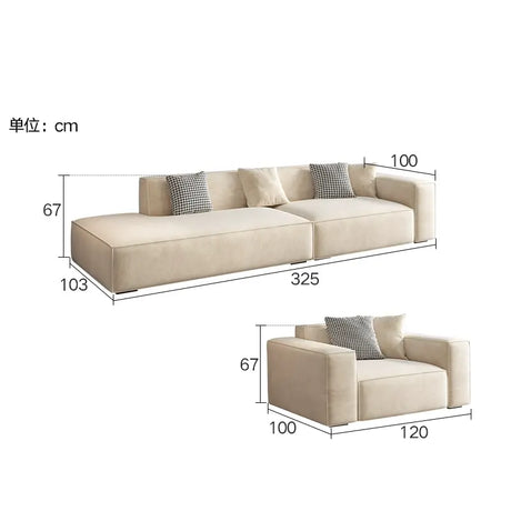 LATE AUTUMN Modern Scandinavian Minimalist Cream Sofa from LATE AUTUMN