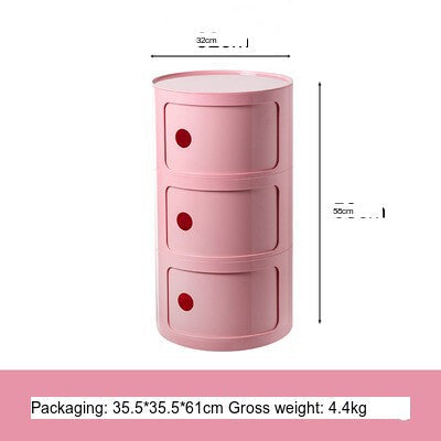 NIYE Aveline Minimalist Round Storage Side Table from NIYE