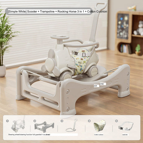 MIGOBEAR Two-in-One Airplane Rocker Children's Swings from KAWADENO