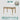 ABOUT WHITE Santiago Scandinavian Minimalist Glass Dining Table from ABOUT WHITE