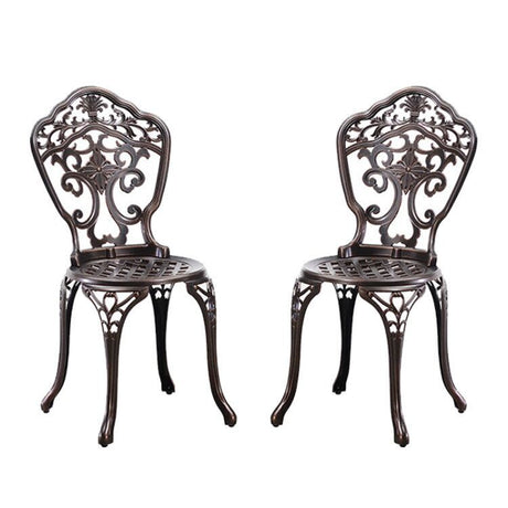 ZIYE Fujiko Elegant Wrought Iron 3-Piece Coffee Table Set from ZIYE