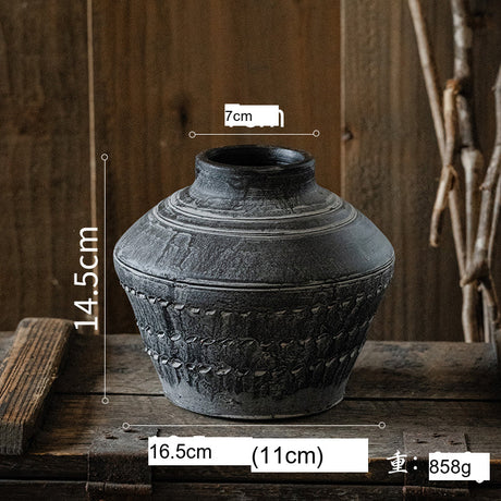 JUHAN Isolde Rustic Floral Arrangement Pottery Vase from JUHAN