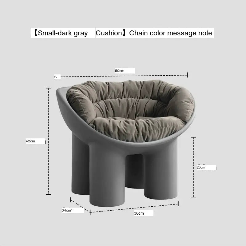 ABOUT WHITE Rosalía Cozy Minimalist Red Chair from ABOUT WHITE