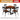 WEIMEI Akihiko Rustic Dual-Person Square Dining Table Set. from WEIMEI