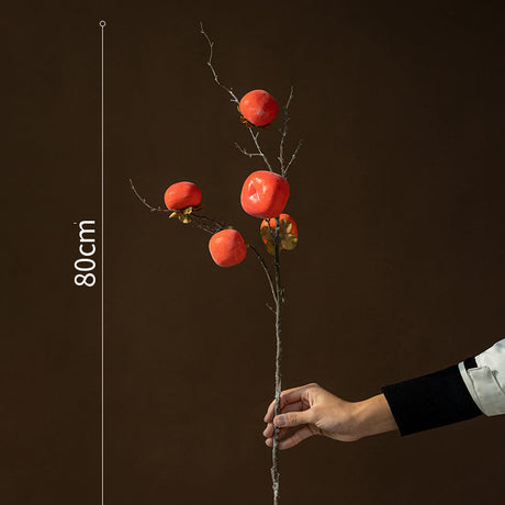 JUHAN Thalassa Lush Decorative Simulation Persimmon Branches from JUHAN