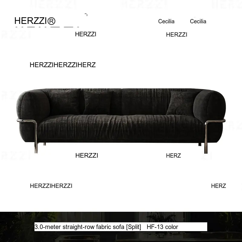 HERZZI Santiago Elegant Stainless Steel Vintage Sofa from HERZZI