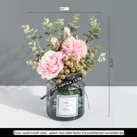 LIVETAI Athos Elegant Transparent Flowerpot Small Vase from LIVETAI