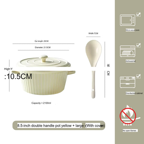 MOSE Striped Double-Ear Soup Bowl from MOSE