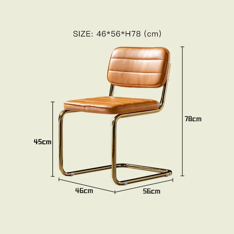 LAZYSPACE Olivia Light Luxury Leather Chair from LAZYSPACE