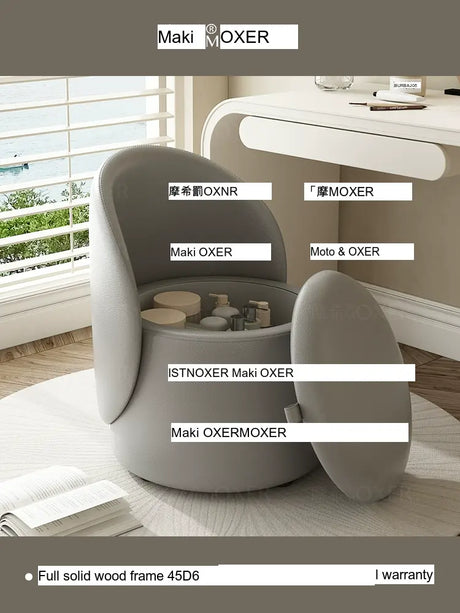MOXER Aria Luxury Movable Makeup Stool from MOXER