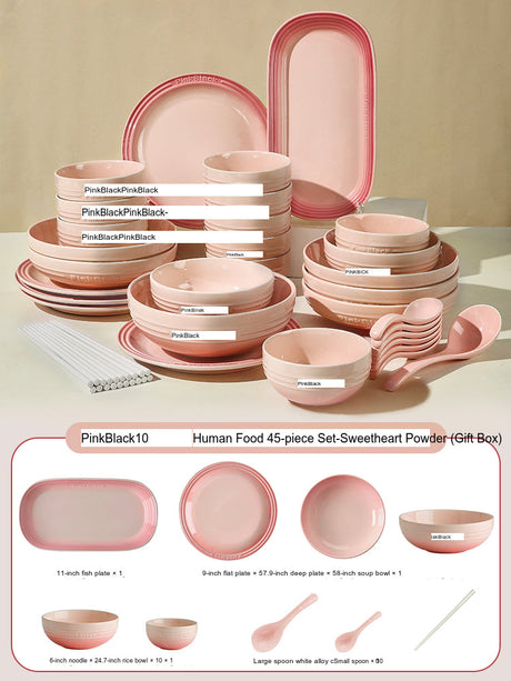 MOSE French Glaze Ceramic Tableware Set from MOSE