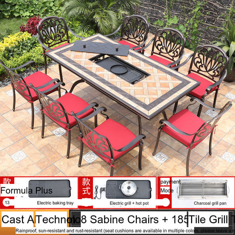 MOJIA Theron Multi-Functional Electric BBQ Table for Stylish Outdoors from MOJIA