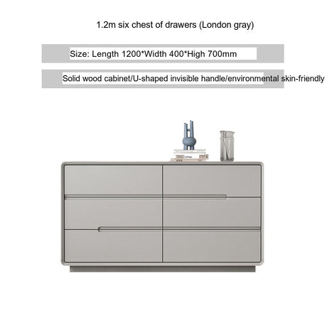LINYUE Alaric Italian Solid Wood Eight-Drawer Storage Cabinet from LINYUE