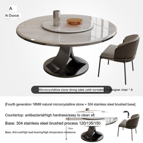 Seaton Lazy Susan Dining Table from MODENG