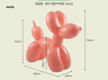 LAZYSPACE Violet Balloon Dog Stool from LAZYSPACE