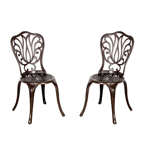 ZIYE Fujiko Elegant Wrought Iron 3-Piece Coffee Table Set from ZIYE
