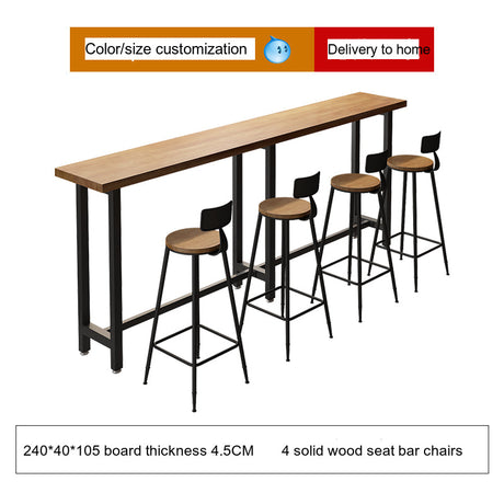 WEIMEI Santiago Chic Solid Wood Dining Set from WEIMEI