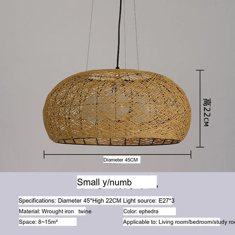 BOJI Kintaro Artistic Woven Lampshade Ceiling Lamp from BOJI