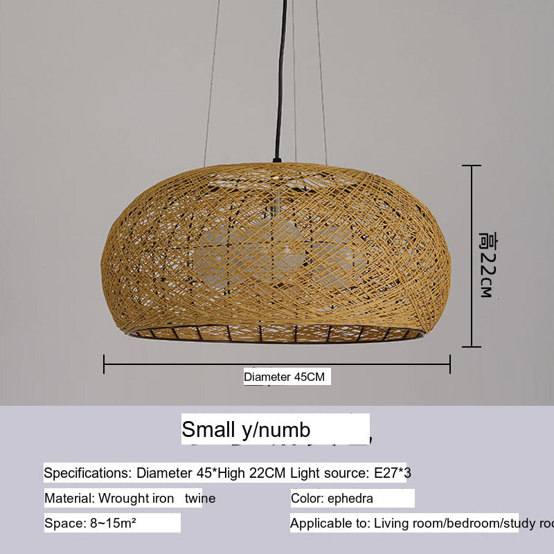 BOJI Kintaro Artistic Woven Lampshade Ceiling Lamp from BOJI