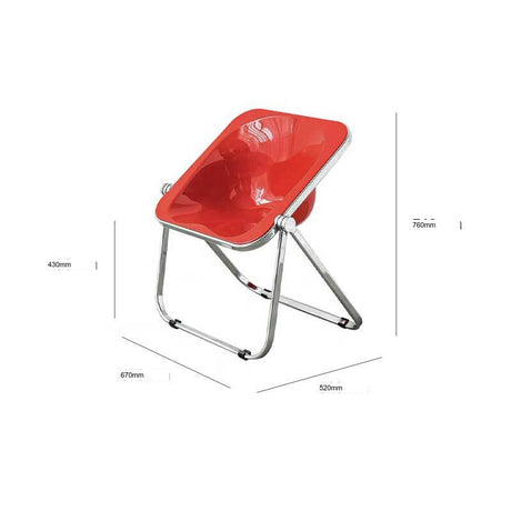 THOUGHTS Marcellus Transparent Folding Makeup Stool from THOUGHTS
