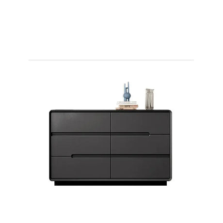 LINYUE Gideon Italian Black Minimalist Multi-Drawer Cabinet from LINYUE