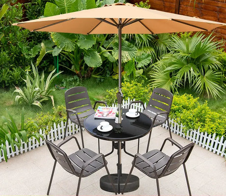 MOJIA Florian Porcelain Pillar Garden Umbrella for Outdoor Lounging from MOJIA