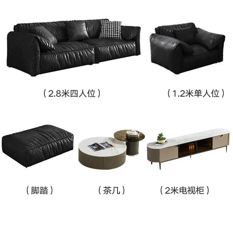LATE AUTUMN Black Scandinavian Sofa with Modern Design from LATE AUTUMN