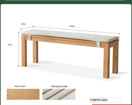 GENJI Hiroshi Minimalist Solid Wood Bench from GENJI