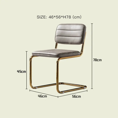 LAZYSPACE Olivia Light Luxury Leather Chair from LAZYSPACE